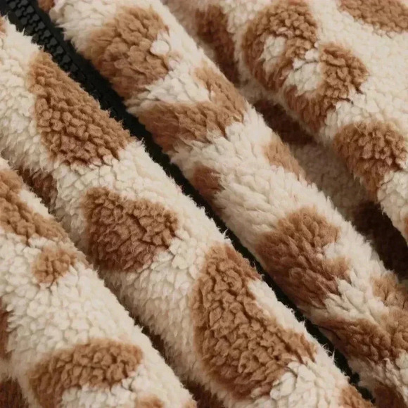 Apricot Casual Women's Leopard Print Basic Long Sleeve Sweatshirt - Picture 9 of 9